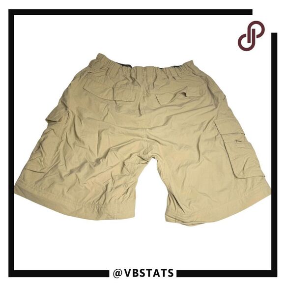 REI Co-op Mens Sahara Nylon Relaxed Outdoor Hiking Cargo Shorts Beige Sz Medium - Picture 2 of 6